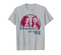 Stranger Things Summer of '85 Eleven and Max T-Shirt, Herren, Grau Meliert, M