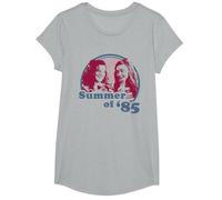 Stranger Things Summer of '85 Eleven and Max T-Shirt, Mädchen, Grau Meliert, L