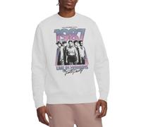 Stranger Things Unisex Hawkins 1987 Group Tour Poster, White Sweatshirt, XL