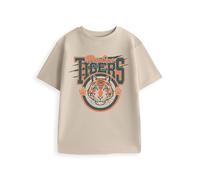 Stranger Things Unisex Kinder T-Shirt, beige, kurzärmelig | Grafik-T-Shirt für Schule & Freizeit | Rundhalsausschnitt | Fanartikel zur klassischen TV-Serie Merchandise