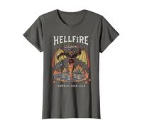 Stranger Things Vintage Hawkins High Hellfire T-Shirt, Damen, Anthrazit, XXL