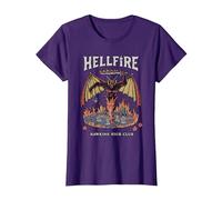Stranger Things Vintage Hawkins High Hellfire T-Shirt, Damen, Violett, S