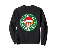 Stranger Things Weihnachtsmütze The Hawkins Tigers Sweatshirt, Unisex für Erwachsene, Schwarz, XXL