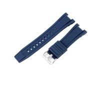 Strapazierfähiges Silikon-Uhrenarmband, Passend For Casio GST-B100/1110/W300/410(Dark Blue-S)