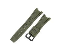 Strapazierfähiges Silikon-Uhrenarmband, Passend For Casio GST-B100/1110/W300/410(Military green-B)
