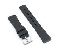 StrapHabit TQ18 FKM Gummi-Schnellverschluss-Uhrenarmband, Ersatz für Q Timex, passend für 36 mm, 38 mm, 40 mm, M79, GMT, Chronograph, Schnellverschluss-Uhrenarmband, 18 mm, Schwarz