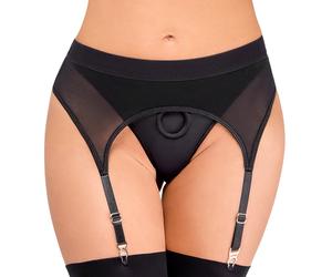 Straps-String „Strap-on" Bad Kitty schwarz 90% Polyester, 10% Elasthan