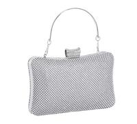 Strass-Clutch - glitzernde formelle Geldbörse, Abendtasche mit Kette und Griff für Hochzeitsfeier, elegante Handtasche mit strahlendem Glanz, Abschlussballbankett, Glitzerbeutel für Zeremonie, Datum