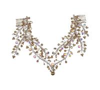 Strass Kristall Haarkamm Schmuck Braut Modern Kopfschmuck Blingbling Stirn Schmuck Braut Hochzeit Party