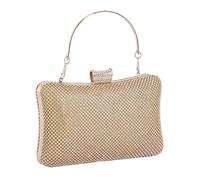 Strass-Tasche, glitzernde, formelle Geldbörse, Hochzeits-Clutch mit Kette und Griff, für Hochzeiten, Bälle, Bankette, Zeremonien, Verabredungen, gold, Refer to description