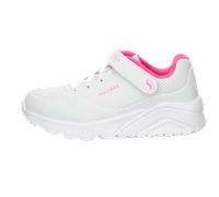 Sneaker SKECHERS "UNO LITE", Damen, Gr. 35, weiß, Lederimitat, Schuhe Sneaker, Plateausneaker, Retro Sneaker, Klettschuh im Monochrome Look (17917956-35) weiß