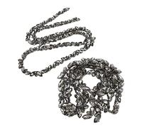 Strasskette, AB Kristall Applique, Strass-Fransenbesatz, Strass Trim Catena Applique, Glasklauenkette Für DIY-Schmuckherstellung, Basteln, Nähen, Schuhanhänger, Hochzeitsdekoration(Grau)