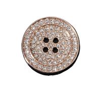 Strassknöpfe, Strassknöpfe 10 Stück 4-Loch Mehrfarbig 15-25mm(Gold,25mm)