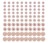 Strasssteine zum Aufnähen von Kleidung, Schuhen, Kleidern, Farbige Kristalle, flache Rückseite, gemischte Größen, dekorativ, 100 Stück