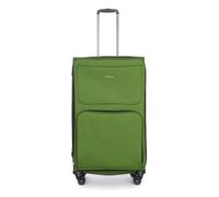 Stratic Bendigo Light + Koffer Weichschale Reisekoffer Trolley Rollkoffer groß, TSA Kofferschloss, 4 Rollen, Erweiterbar, Größe L, Grün