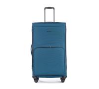 Stratic Bendigo Light + Koffer Weichschale Reisekoffer Trolley Rollkoffer groß, TSA Kofferschloss, 4 Rollen, Erweiterbar, Größe L, Petrol
