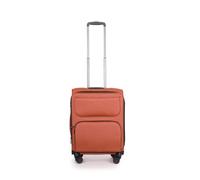 Stratic Bendigo Light+ Koffer Weichschale Reisekoffer Trolley Rollkoffer Handgepäck, TSA Kofferschloss, 4 Rollen, Erweiterbar, Größe S, Rosso Clay