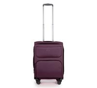 Stratic Bendigo Light + Weichschalen-Koffer S aubergine Koffer mit 4 Rollen Weichgepäck
