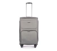 Stratic Bendigo Light + Weichschalen-Koffer M silber Koffer mit 4 Rollen Weichgepäck