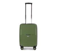 Stratic Bright+ Hartschalen-Koffer Trolley Handgepäck Koffer klein Reisekoffer, wasserabweisend, 4 Rollen, erweiterbar, TSA-Schloss (Größe S, Olive)