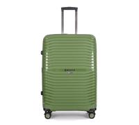 Stratic Bright+ Hartschalen-Koffer Trolley Koffer groß Reisekoffer, wasserabweisend, 4 Rollen, erweiterbar, TSA-Schloss (Größe L, Olive)
