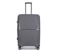 Stratic Bright+ Hartschalen-Koffer Trolley Koffer groß Reisekoffer, wasserabweisend, 4 Rollen, erweiterbar, TSA-Schloss (Größe L, Grey)