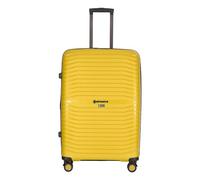 Stratic Bright+ Hartschalen-Koffer Trolley Koffer groß Reisekoffer, wasserabweisend, 4 Rollen, erweiterbar, TSA-Schloss (Größe L, Yellow Gold)