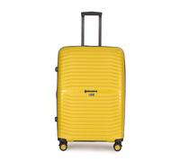 Stratic Bright+ Hartschalen-Koffer Trolley Koffer groß Reisekoffer, wasserabweisend, 4 Rollen, erweiterbar, TSA-Schloss (Größe L, Yellow Gold)