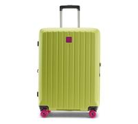 Stratic Buzz Hartschalenkoffer M - Polycarbonat Trolley TSA-Schloss 4 Rollen erweiterbar SystemONE Schnellwechselraedern 5 Jahre Garantie - Lime Green