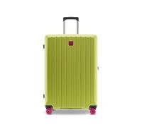 Stratic Buzz Hartschalenkoffer L - Polycarbonat Trolley TSA-Schloss 4 Rollen erweiterbar SystemONE Schnellwechselraedern 5 Jahre Garantie - Lime Green