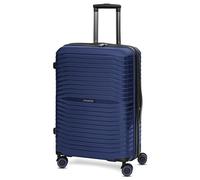 Stratic Shine Koffer & Trolley groß | Ausgestattet mit 4 360° Drehbare Rollen, Kreuzpackgurt, Dehnfalten, arretierbarer Griff und TSA-Schloss | 44 cm x 27 cm x 66 cm | 62-69L