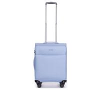 Stratic Light + Koffer Weichschale Reisekoffer Trolley Rollkoffer Handgepäck, TSA Kofferschloss, 4 Rollen, Erweiterbar, Größe S, Hellblau