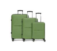 Stratic Shine 4 Rollen Kofferset 3-teilig olive (14-81-1064-98) gruen