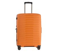 Stratic NOVIUM Hartschalenkoffer - Trolley mit 4 Rollen, TSA-Zahlenschloss, erweiterbar, aus Polypropylen, Innenfutter aus recyceltem PET, ohne Fronttasche,Größe M, Rosso Clay