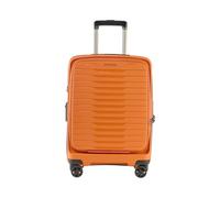 Stratic NOVIUM Hartschalenkoffer - Trolley mit 4 Rollen, TSA-Zahlenschloss, erweiterbar, aus Polypropylen, Innenfutter aus recyceltem PET, mit Fronttasche,Größe S, Rosso Clay