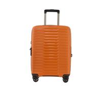 Stratic NOVIUM Hartschalenkoffer - Trolley mit 4 Rollen, TSA-Zahlenschloss, erweiterbar, aus Polypropylen, Innenfutter aus recyceltem PET, ohne Fronttasche,Größe S, Rosso Clay