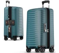 Stratic Hartschalenkoffer NOVIUM – Trolley mit 4 Rollen, TSA, erweiterbar, Größe S, Petrol