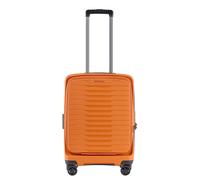 Stratic NOVIUM Hartschalenkoffer - Trolley mit 4 Rollen, TSA-Zahlenschloss, erweiterbar, aus Polypropylen, Innenfutter aus recyceltem PET, mit Fronttasche,Größe S, Rosso Clay