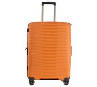 Stratic NOVIUM Hartschalenkoffer - Trolley mit 4 Rollen, TSA-Zahlenschloss, erweiterbar, aus Polypropylen, Innenfutter aus recyceltem PET, ohne Fronttasche,Größe M, Rosso Clay