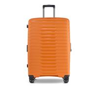 Stratic NOVIUM Hartschalenkoffer - Trolley mit 4 Rollen, TSA-Zahlenschloss, erweiterbar, aus Polypropylen, Innenfutter aus recyceltem PET, ohne Fronttasche,Größe L, Rosso Clay