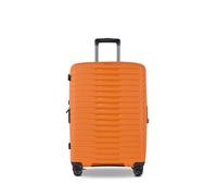 Stratic NOVIUM Hartschalenkoffer - Trolley mit 4 Rollen, TSA-Zahlenschloss, erweiterbar, aus Polypropylen, Innenfutter aus recyceltem PET, ohne Fronttasche,Größe M, Rosso Clay