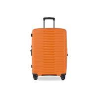 Stratic NOVIUM Hartschalenkoffer - Trolley mit 4 Rollen, TSA-Zahlenschloss, erweiterbar, aus Polypropylen, Innenfutter aus recyceltem PET, ohne Fronttasche,Größe M, Rosso Clay