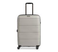 Stratic Straw + Hartschalen-Koffer Trolley Koffer groß Reisekoffer, nachhaltig, 4 Rollen, erweiterbar, TSA-Schloss (Größe M, beige)