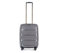 Stratic Straw Plus Trolley S 55 cm mit 4 Rollen aus Bio Kunststoff Dark Grey