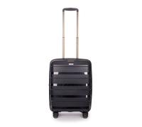 Stratic Straw Plus Trolley S 55 cm mit 4 Rollen aus Bio Kunststoff in Schwarz
