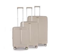 Stratic Straw T Hartschalen-Koffer Trolley Koffer-Set Reisekoffer, nachhaltig, 4 Rollen, erweiterbar, TSA-Schloss (Größe S,M,L,Sand)