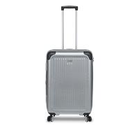 Stratic Hartschalen-Trolley Stripe, 66 cm, 4 Rollen B/H/T: 43 cm x 27 67 l silberfarben Hartschalenkoffer Koffer Trolleys Reisegepäck Unisex B/H/T: 43 cm x 66 cm x 27 cm 67 l silbergrau