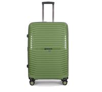 Stratic Bright+ Hartschalen-Koffer Trolley Koffer groß Reisekoffer, wasserabweisend, 4 Rollen, erweiterbar, TSA-Schloss (Größe L, Olive)