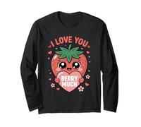 Strawberry Love Cottagecore Kawaii Berry Langarmshirt