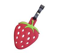Strawberry Luggage Tag - Fruit Luggage Tag | Süßes und Quirky Silikon Reise-Identifikationstag Gepäckanhänger | Süßes ID Label Bag Identifier, Privacy Cover Travel Accessories